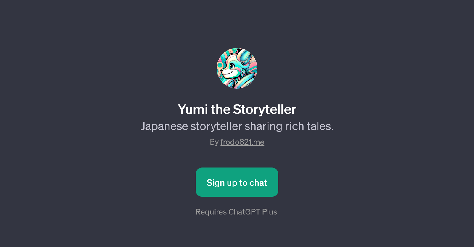 Yumi the Storyteller website