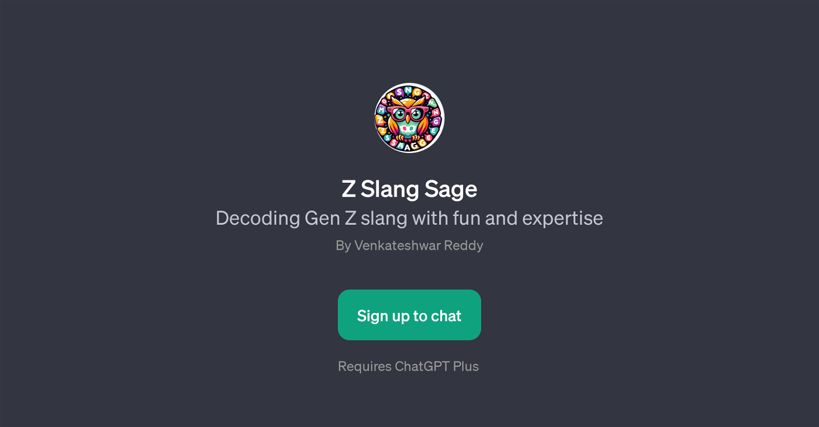 Z Slang Sage website