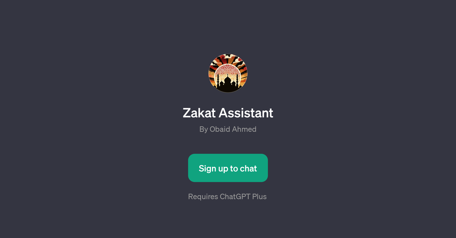 Zakat Assistant website