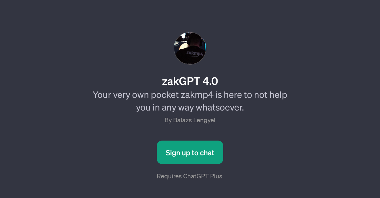 zakGPT 4.0 website