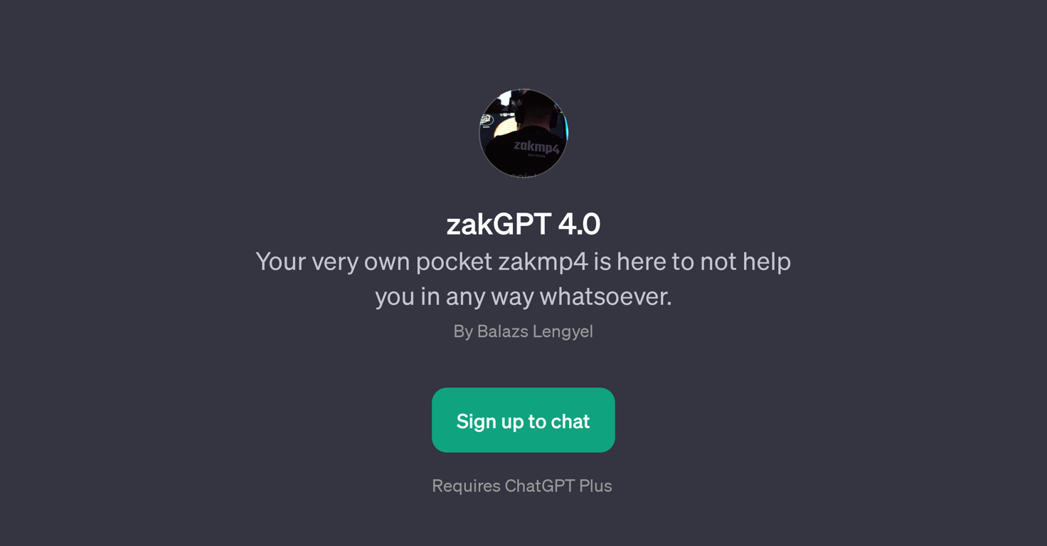 zakGPT 4.0 website