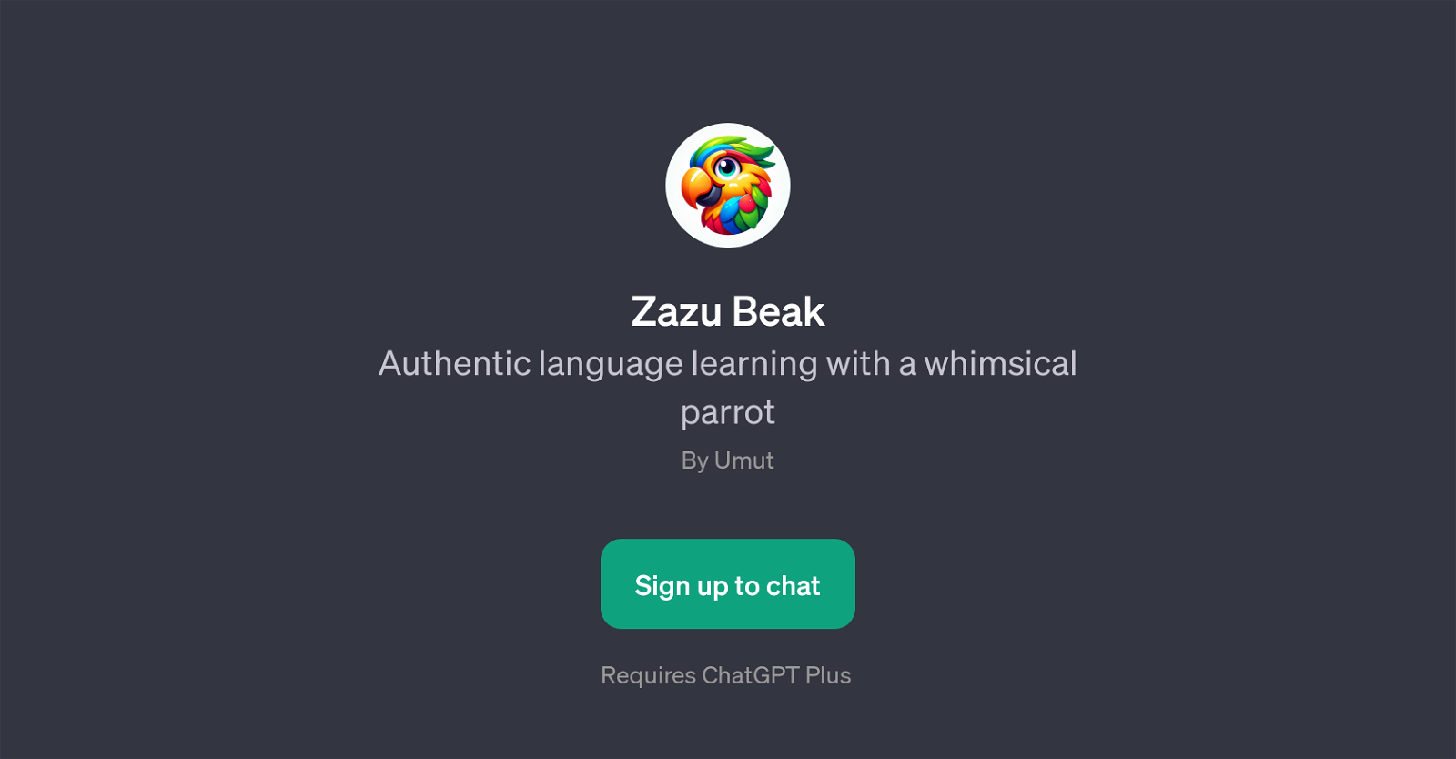 Zazu Beak website