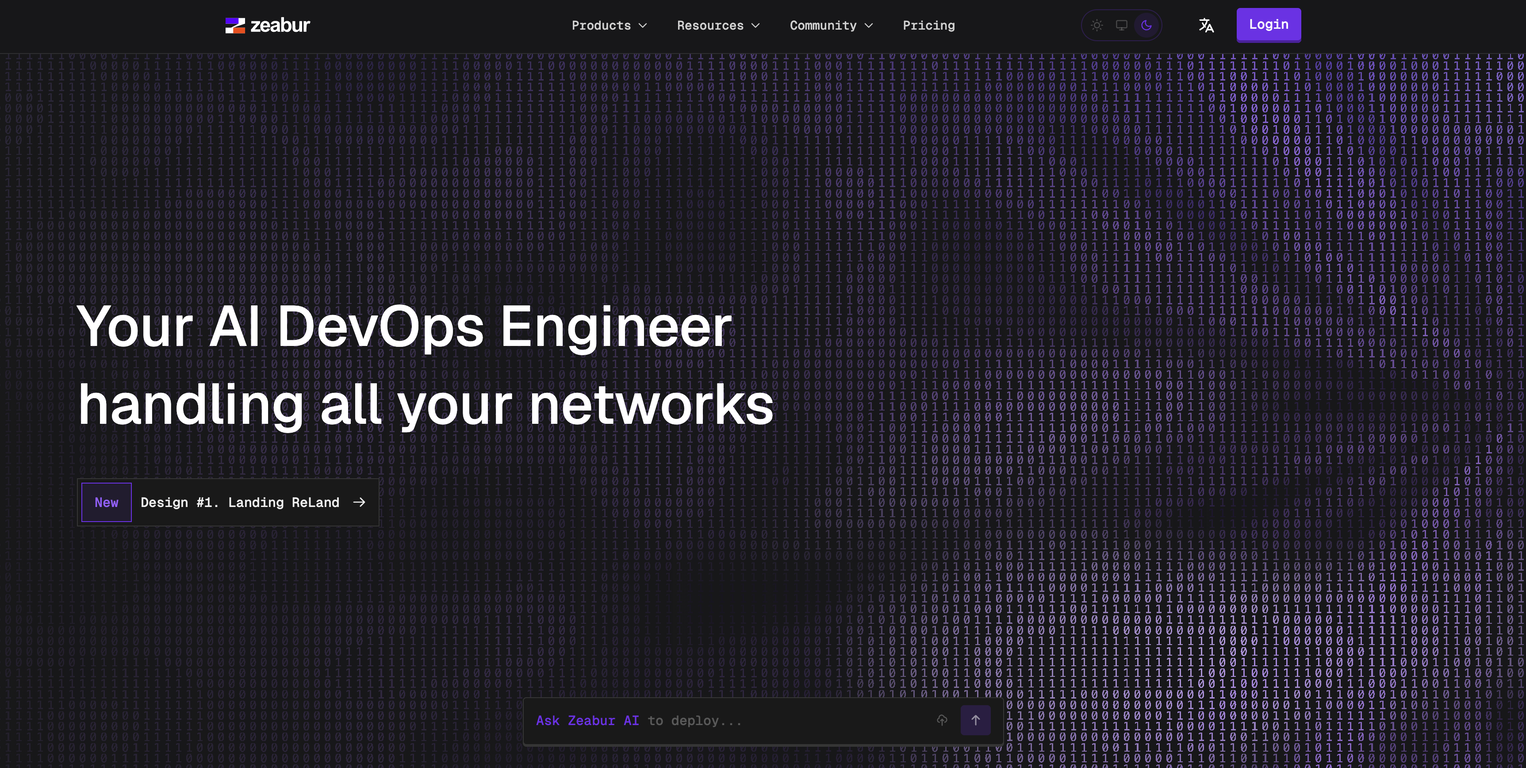 Zeabur website