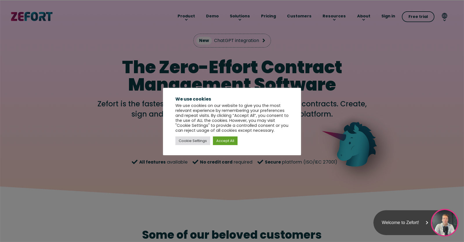 Zefort website