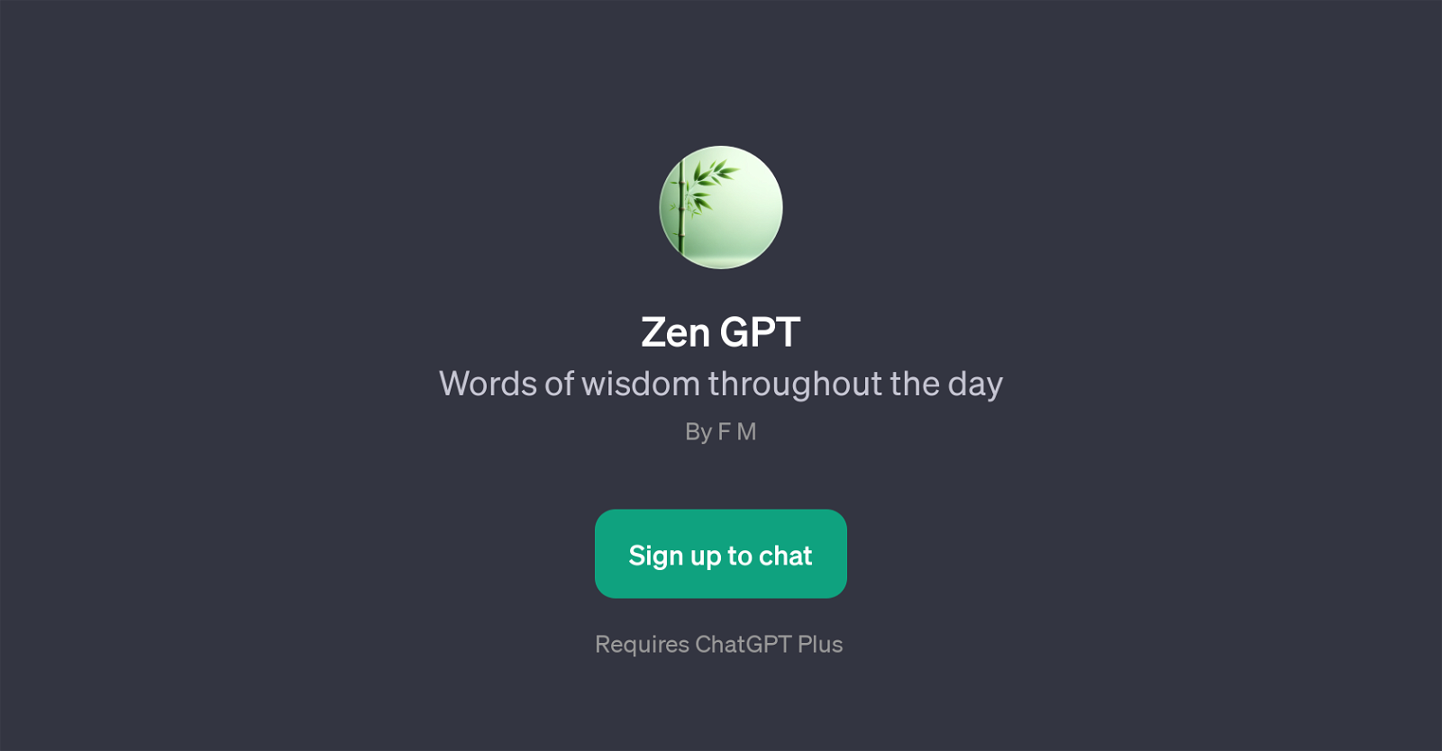 Zen GPT website