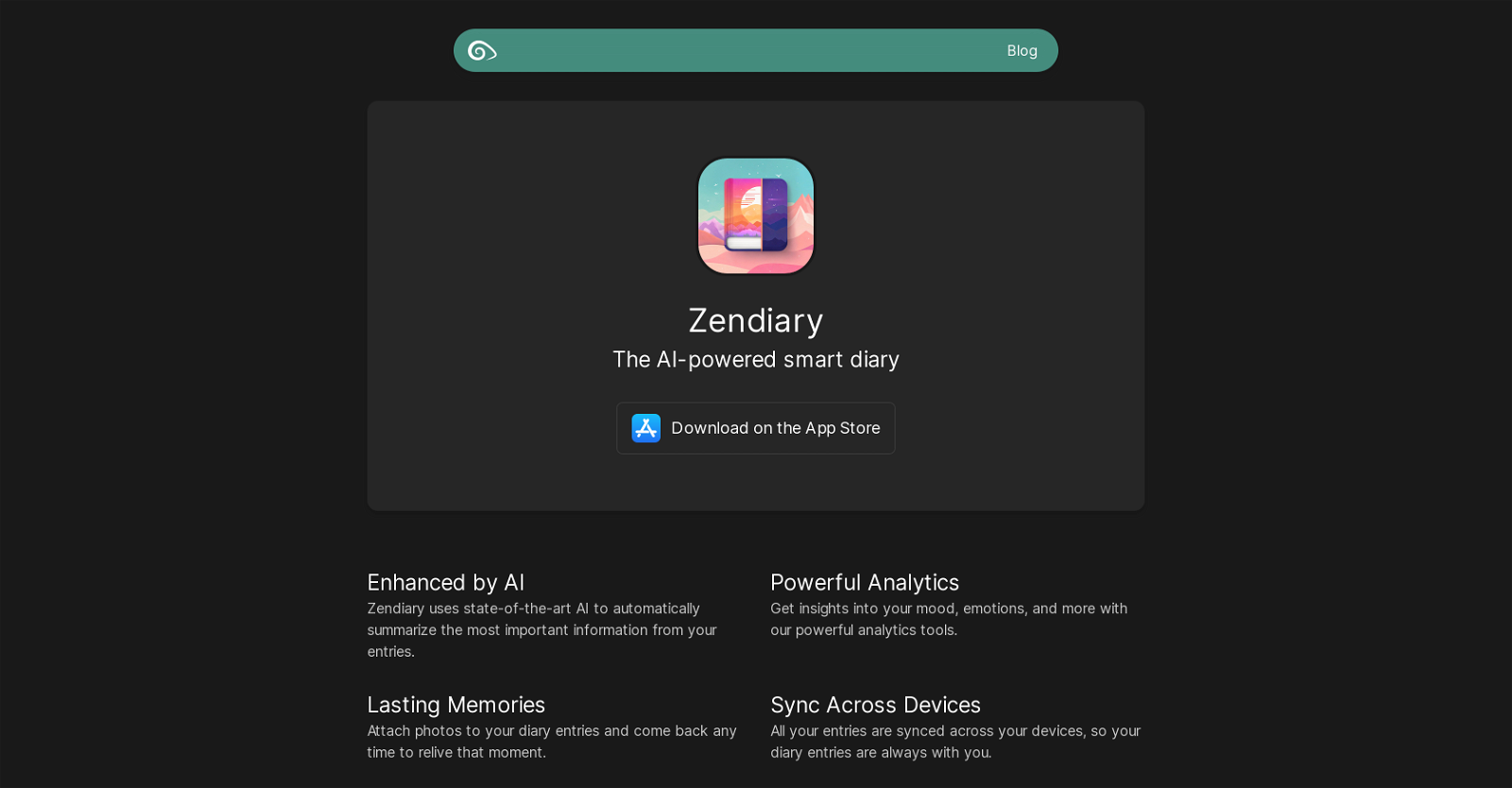 Zendiary website