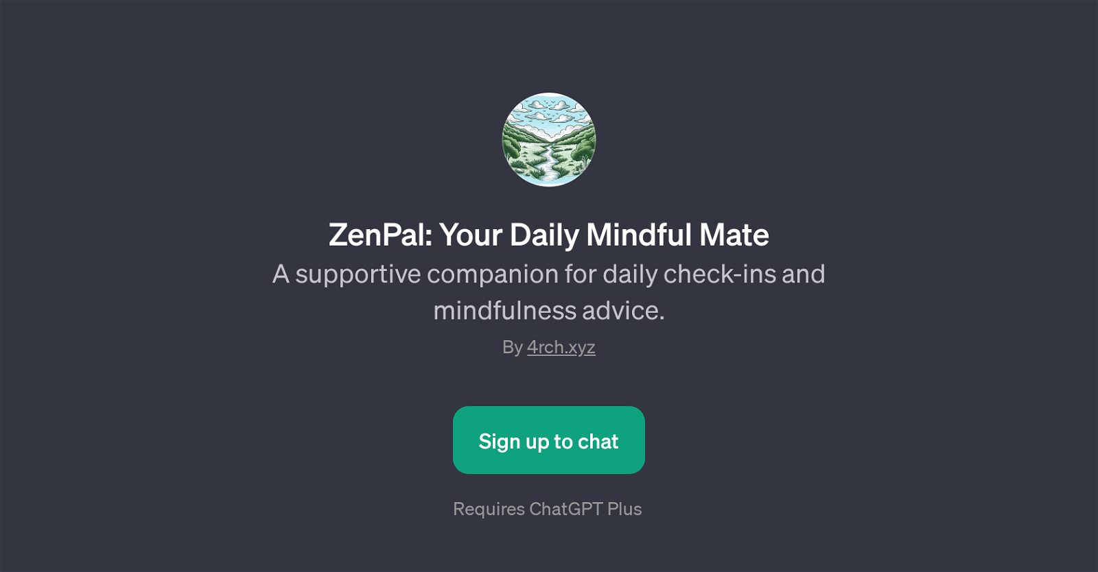 ZenPal: Your Daily Mindful Mate website