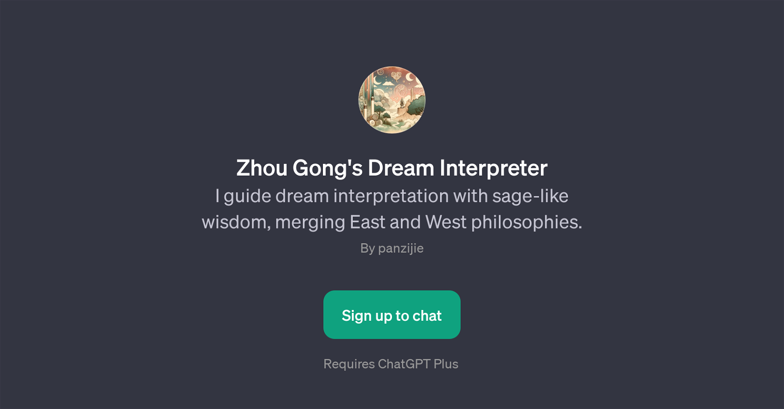 Zhou Gong's Dream Interpreter website