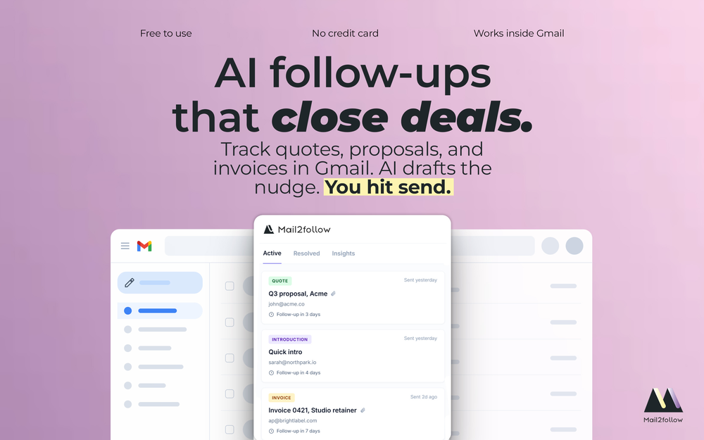 Zinkforge | Mail2Follow website