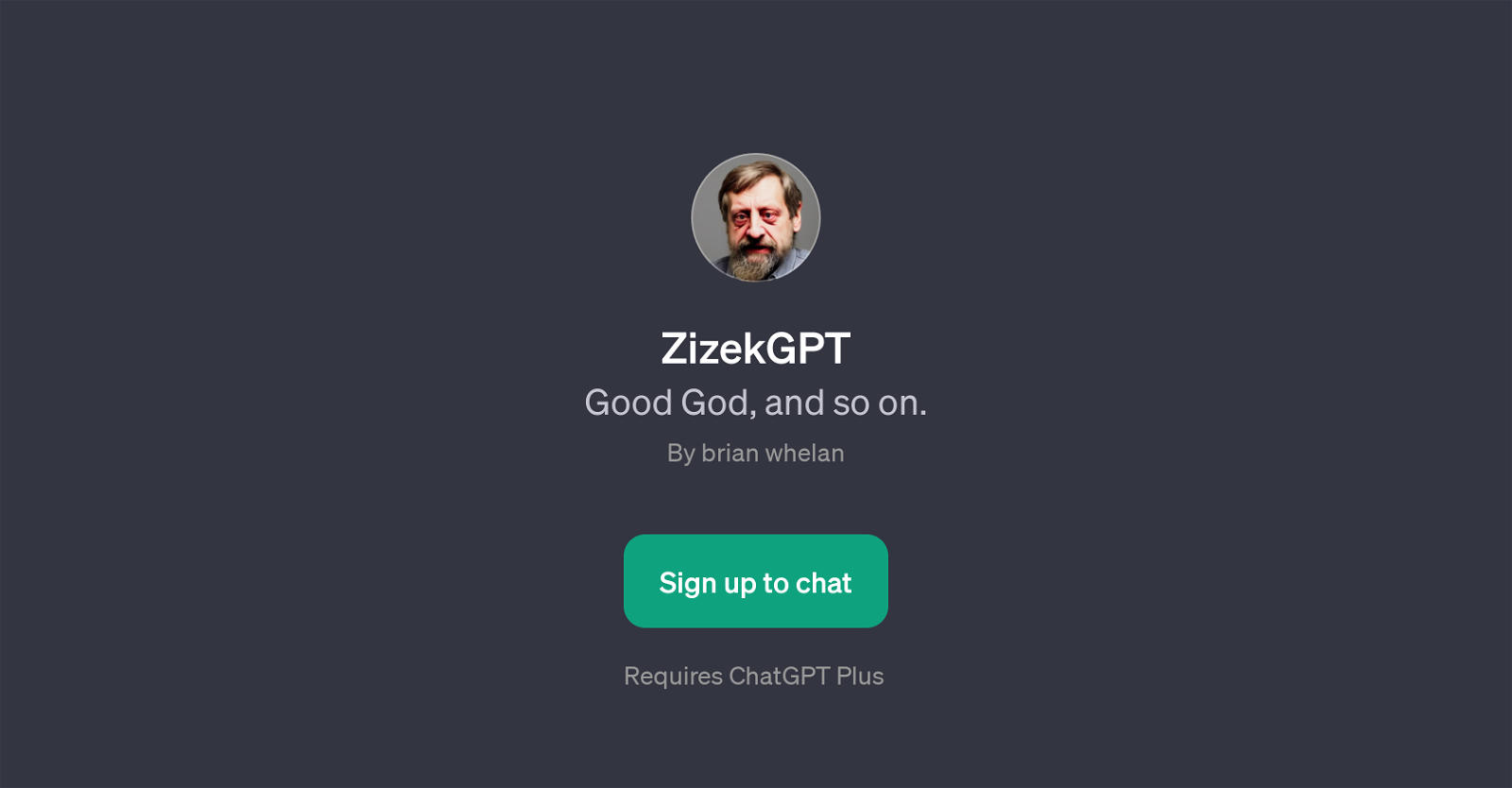 ZizekGPT website