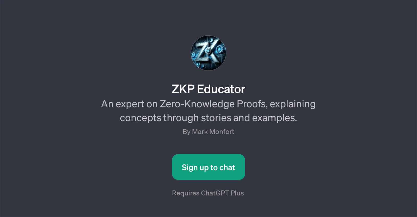 ZKP Educator website