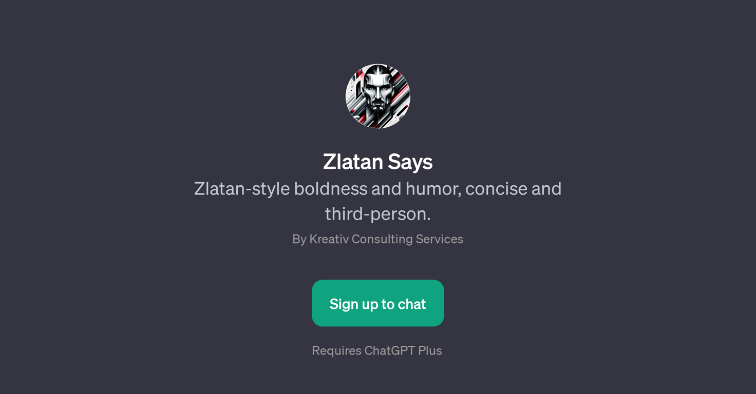 Zlatan Says website