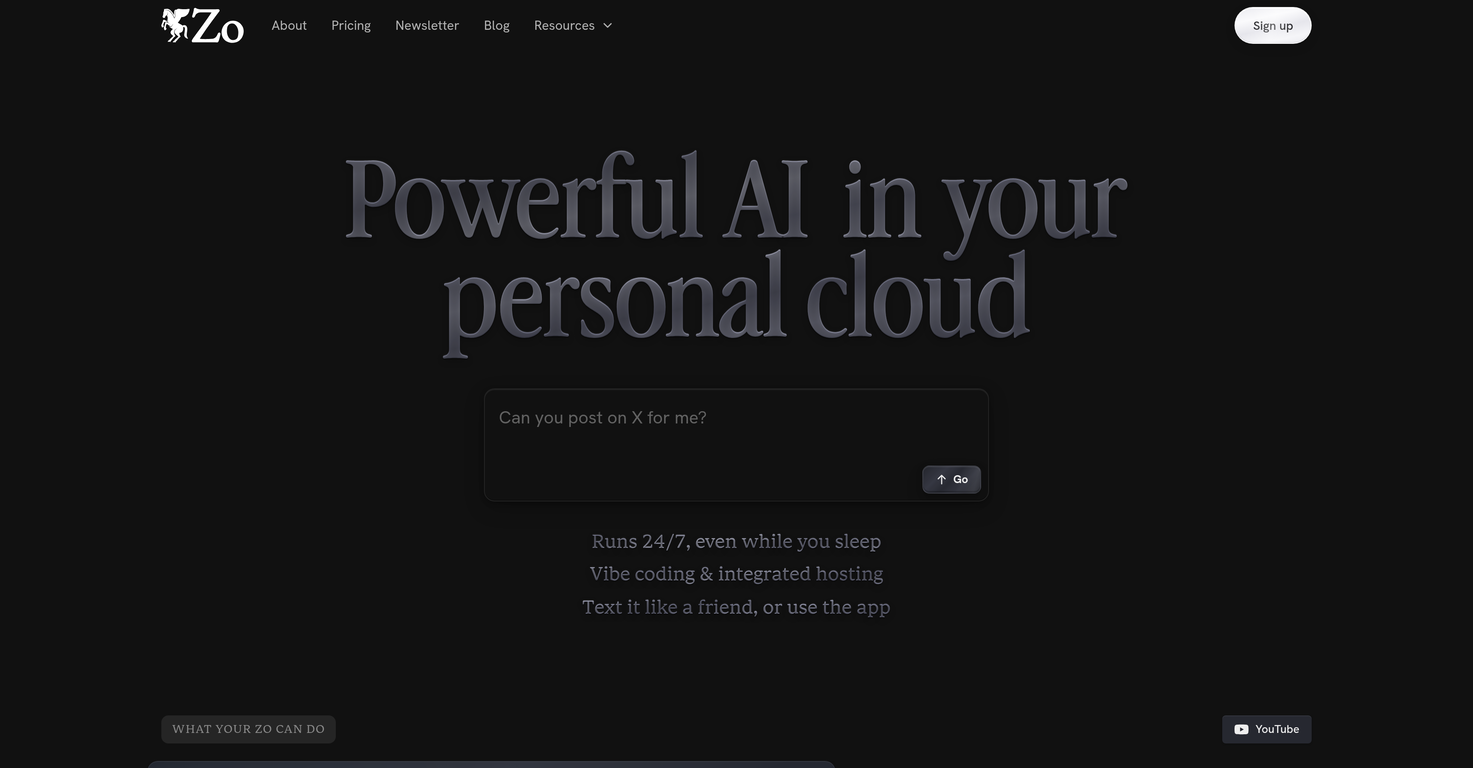 Zo Computer website