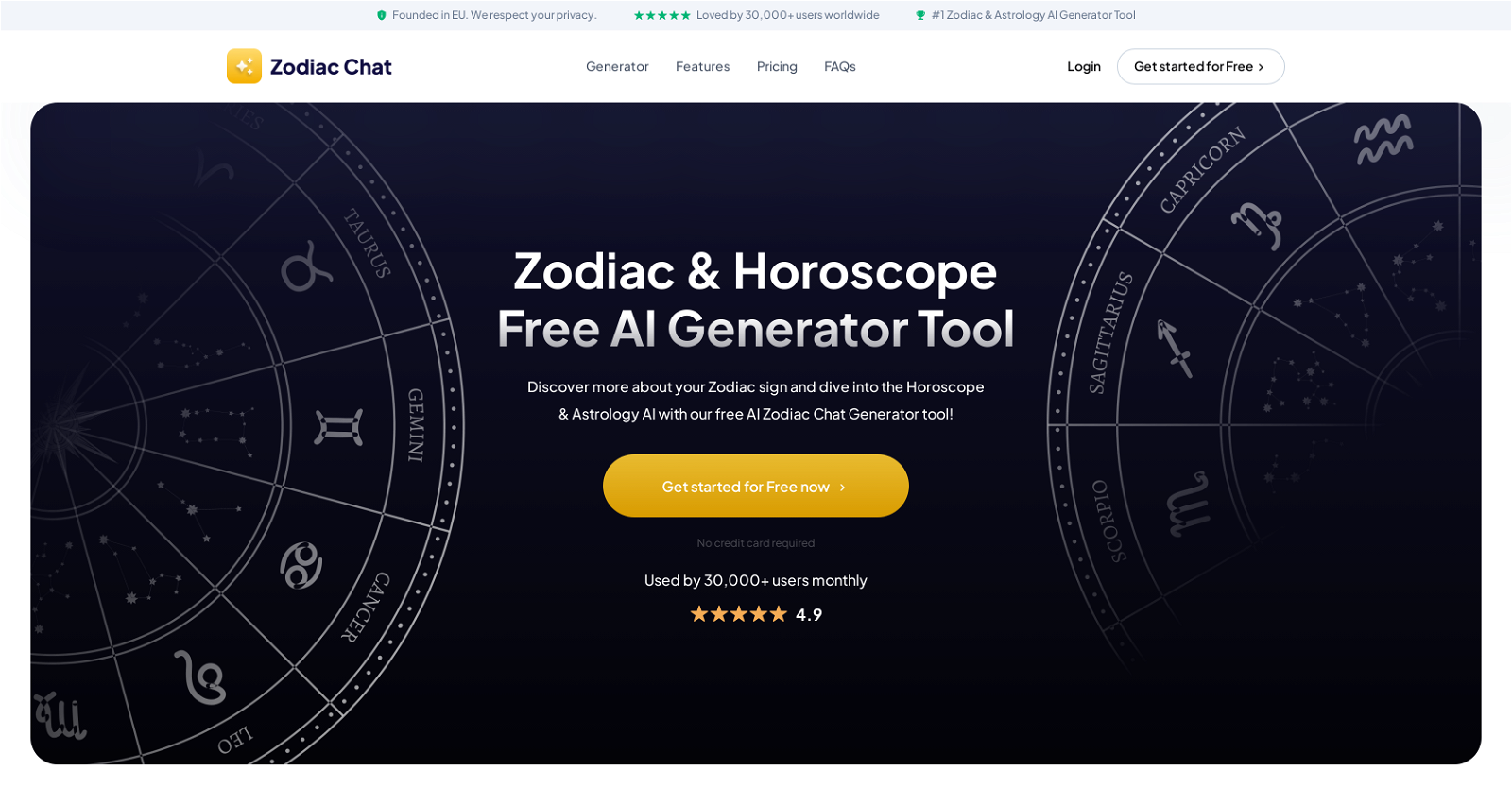 Zodiac-Chat website