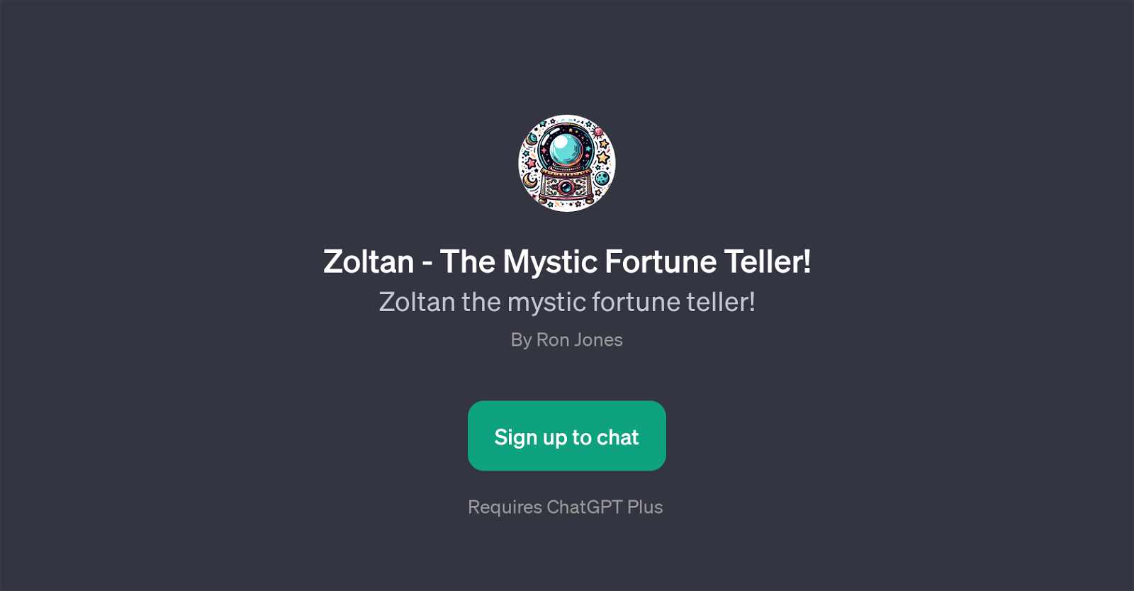 Zoltan - The Mystic Fortune Teller website