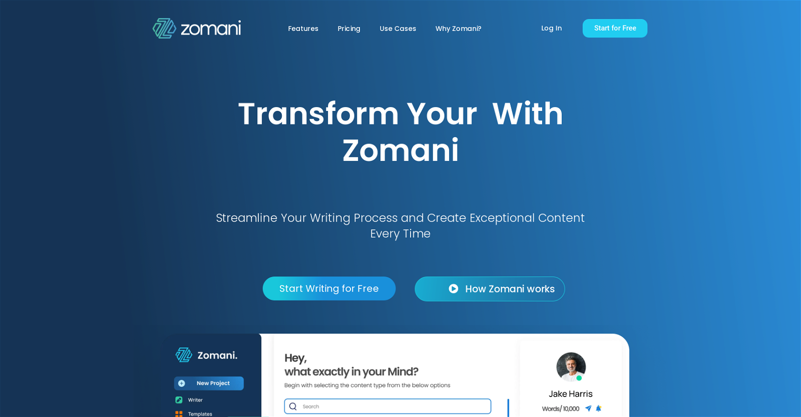 Zomani website