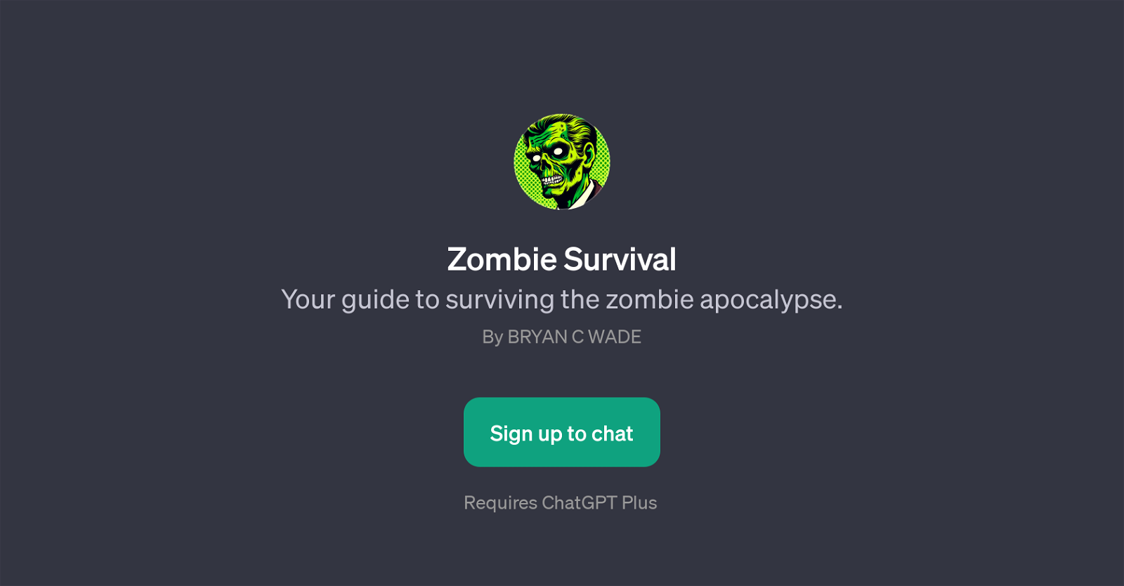 Zombie Survival website