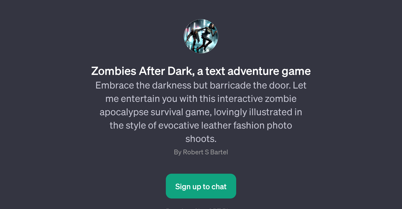 Zombies After Dark website