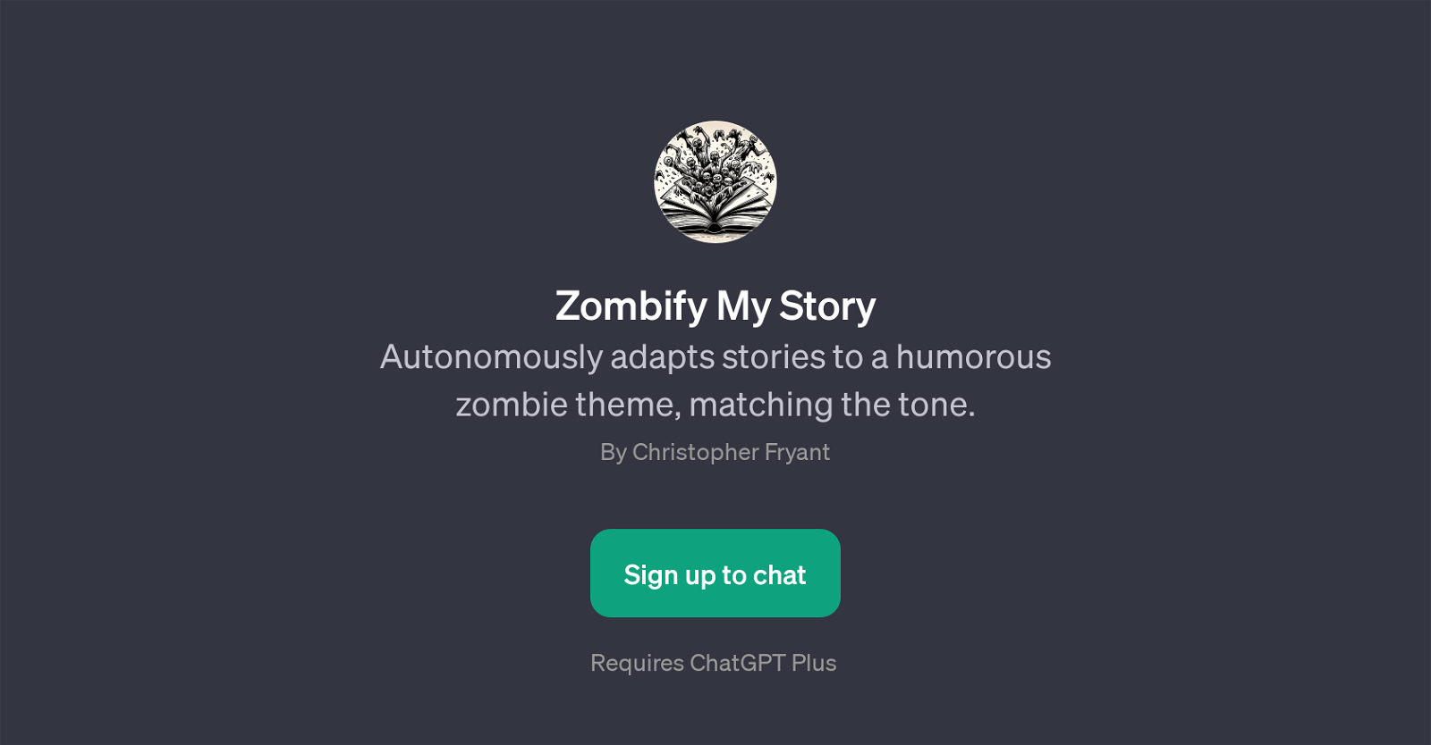Zombify My Story website