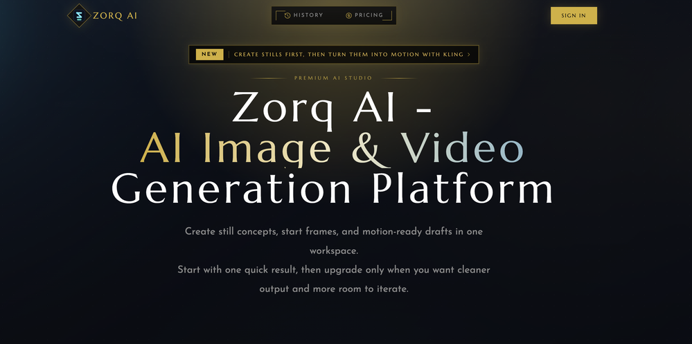 Zorq AI website