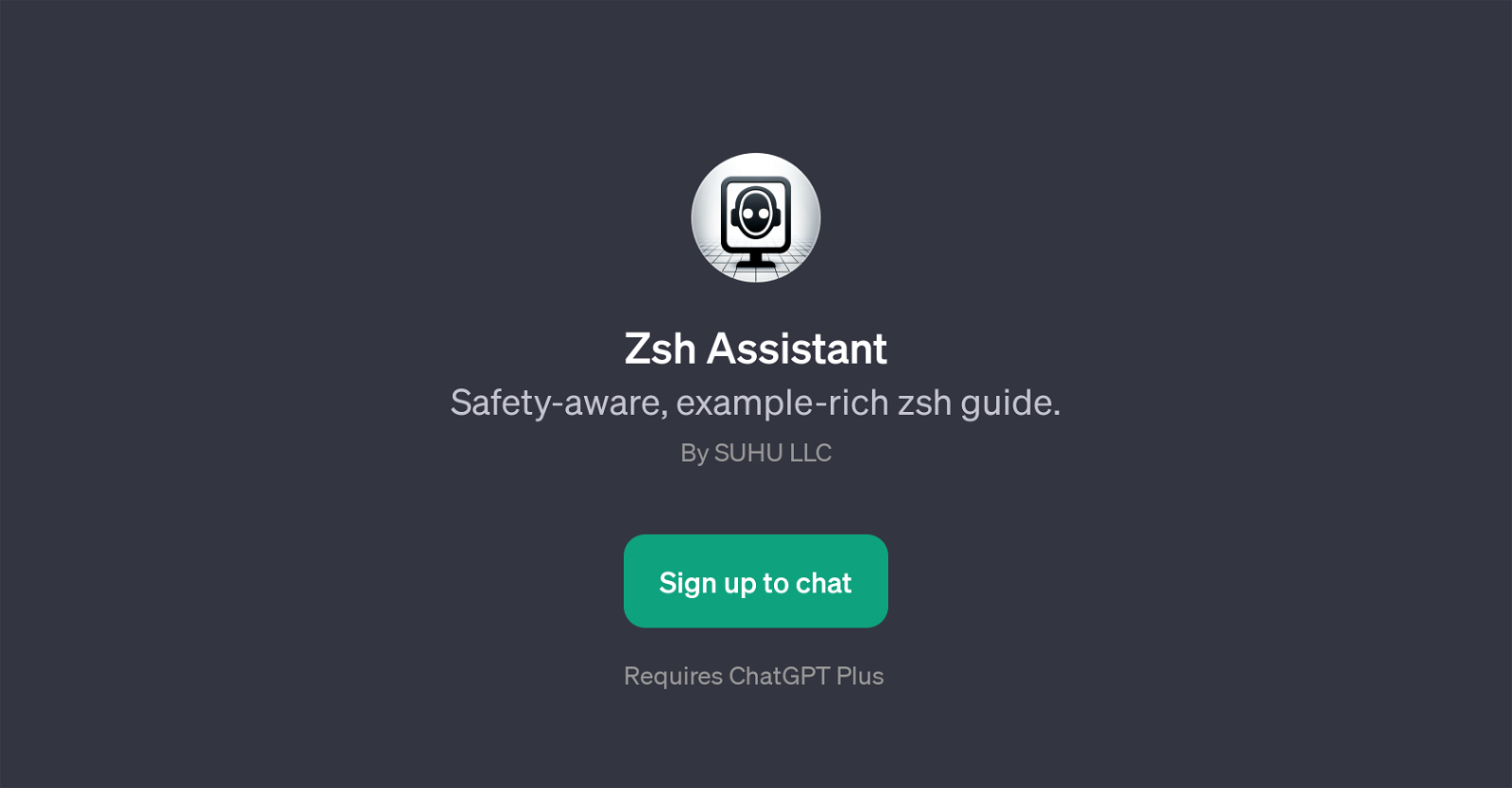 Zsh Assistant website