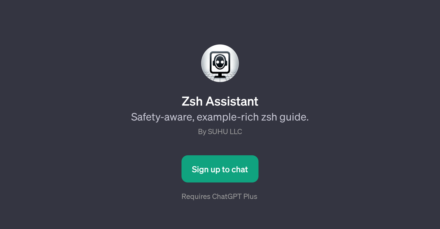Zsh Assistant website