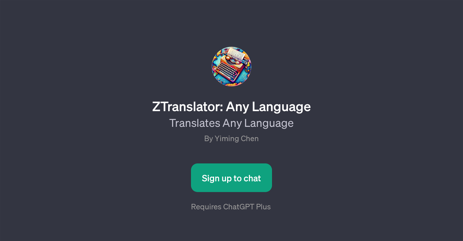 ZTranslator website